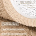 OLANLY 3x11 Machine Washable Runner Rugs for Hallway, Soft Fluffy Shaggy Bedside Rugs for Bedroom, Living Room, Indoor Floor Carpet for Kids Girls and Boys, Nursery Rooms, Home Decor Aesthetic, Beige