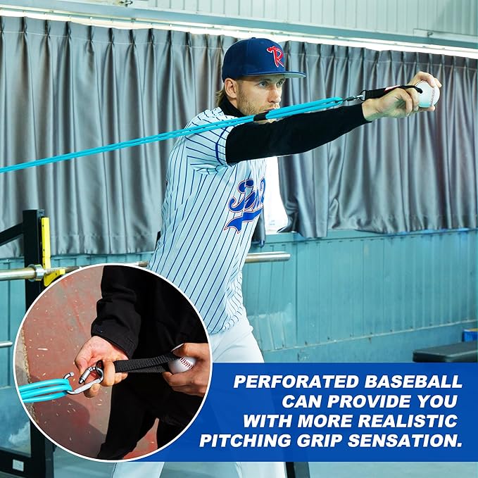 SunNordik Resistance Bands for Pitchers, Baseball & Softball Training Equipment for Improving Arm Strength & Pitching Training, Baseball Pitching Bands for All Skill Levels