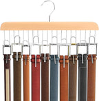 Umo Lorenzo Belt Hanger for Closet - Accessories Organizer Rack for Belts, Ties, and Scarves