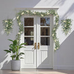 Pinkpum 20'' Eucalyptus Wreath 22'' Teardrop Swags Set 4 for Front Door Fireplace Hanging Porch Wall Home Window Kitchen Decor Farmhouse Garden Party Indoor Outdoor Summer Spring Fall All Seasons