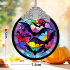 Jocidea Bat Hanging Ornament Glass Ornament - Christmas & Halloween Decoration - Keepsake Gift
