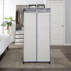 Simplify 36" Wide Portable Closet | Great for Clothes | Accessories | Heavy Duty | Hanging Rod | Easy to Assemble | Dimensions : 36” x 63” x 19” | White