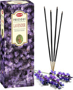 HEM Lavender Incense Sticks – Pack of 120 | Hand-Rolled in India | Soothing Floral Aroma for Relaxation, Stress Relief, Meditation, Yoga, Prayer & Home Fragrance