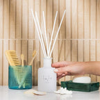 Inis the Energy of the Sea - Reed Diffuser Set with Fragrance Oil, Glass Bottle and Fibre Reeds, Clean Ocean Fresh Aquatic Home Fragrance for Living Room, Bathroom and Bedroom
