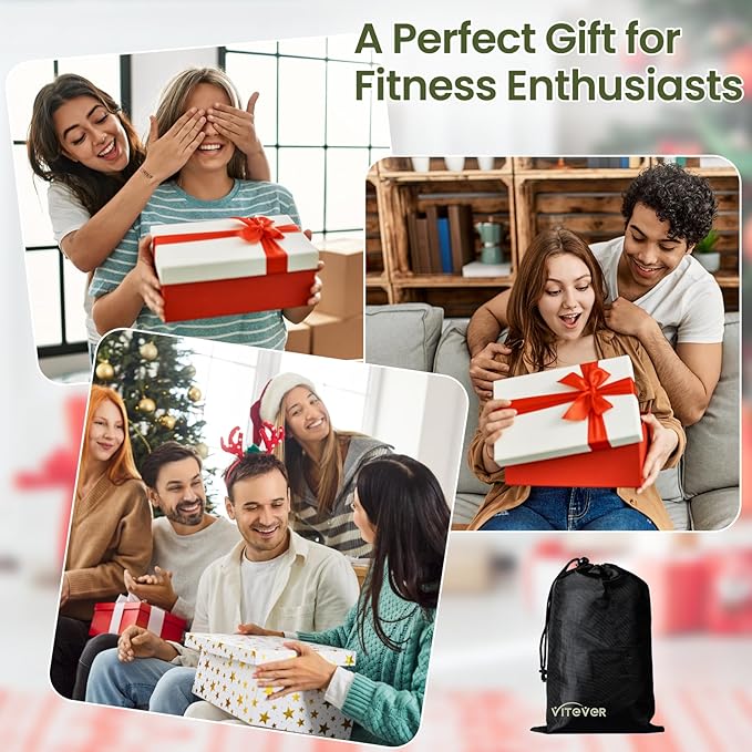 VITEVER Ankle Resistance Bands with Cuffs for Women, Leg Glute and Booty Workout Equipment for Home Gym, Pilates Equipment, Ankle Weights with Green Resistance Bands for Kickbacks Hip Fitness Training