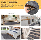Waterproof Rug Pad, Thick 4x6 ft Under Area Rug Carpet Pad, Non Slip Felt Rug Pads for Hardwood Floors, Keep Carpets in Place Soft and Prevent Rug from Wrinkling or Buckling