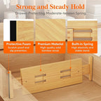 Lifewit 5" High 8 Pack Bamboo Drawer Dividers 45-55cm/17.5-22" Adjustable Wooden Drawer Organizer for Clothes/Utensils, Expandable Drawer Separator for Dresser/Kitchen/Bedroom/Office Organization