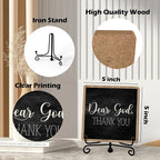 Modern Farmhouse Decor, Home Decor For Living Room, Boho Chic Aesthetic Shelf Decorations, Christian Dear God Sign, Farm House Entryway Tv Stand Fireplace Coffee Table Decoration (01)