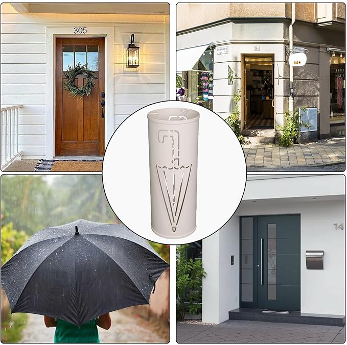 Metal Umbrella Stand - Independent nizer for Umbrellas | Waterproof Storage Solution for Entryway, Office & Home Interiors - Stylish & Functional Design