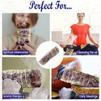 Lavender with White Sage - Bholi Sage Plus Sage Incense Sticks for Cleansing Negative Energy, Sage Sticks for House Cleansing - Lavender with White Sage Smudge Sticks Pack of 4