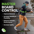 Whirly Board Agility and Balance Board Trainer with Stabilizing Ring - Balance Board Sports Trainer for Kids and Adults
