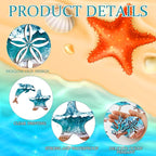 30 Pcs Summer Wooden Ornaments Ocean Beach Tree Decorations Coastal Wood Hanging Decor Beach Sea Animals Cutouts Ocean Hanging Ornaments forSummer Home Small Tree Party Office Supplies