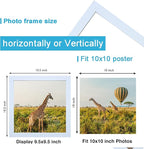 10x10 Picture Frame Set of 3, white Wooden Frame 10 by 10 Square Wall Gallery Poster Photo frame with Durable Shatter Resistant Plexiglass for Wall Hanging best gift