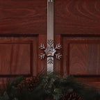 Haute Decor Adapt Adjustable Length Wreath Hanger with Interchangeable Icons (Oil Rubbed Bronze-Bee/Sun/Pumpkin/Snowflake) - 4 Wreath Hangers in 1 - Sturdy Door Wreath Hanger