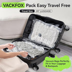12 Pack Vacuum Travel Bags with Pump for Clothing with USB and TYPE C Pump,Carry-on Size Space Saver vacuum seal bags for clothing Storage Bags for Vacation Cruise（Green）