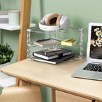 Deco Brothers 3-Tier Counter and Cabinet Corner Shelf Organizer, 2 Pack, Chrome