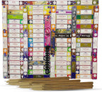 Satya Incense Sticks Variety Pack of 12 Randomly Selected Fragrances and Incense Stick Holder Bundle Total 180 Sticks