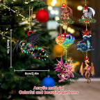Gytera 2025 Dragon Ornaments for Christmas Tree- Dragon Hanging Acrylic Christmas Decorative Hanging Ornaments