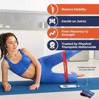 6 - Level Mini Resistance Loop Bands for Glutes, Legs & Core Workouts. PT-Inspired for Physical Therapy, Recovery, Mobility & Home Fitness. Natural Latex with Guide. Resistance Bands Loop Set