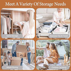 Vacuum Seal Bags for Clothing, 16 Pack Vacuum Storage Bags with Rechargeable Cordless Air Pump(4J+4L+4M+4S), Space Saver Bags for Clothes Blanket Duvets Pillows Comforters Travel