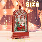 Snow Globe Christmas with Santa Claus, Lighted Christmas Snow Globes with Timer, Swirling Musical Glittering Snow Globes Lantern for Christmas Decoration(Santa Claus)