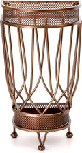 Dualplex Super Quality Umbrella Stand, Umbrella Holder, Antique Look Metal Entry Hallway Décor, Wallside Style w/Removable Drip Tray Home Office Decoration Rack Holds Umbrellas Canes Walking Stick