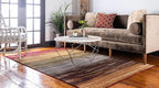 Unique Loom Barista Collection Area Rug - Mundo Nova (4' 1" x 6' 1" Rectangle, Beige/ Blue)