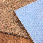 KOECKRITZ RugLock 9' Round Rug Pad – Non-Slip Felt & Rubber Dual Surface Rug Gripper, 0.345" Thick Cushion, Strong Grip Floor Protection, Safe for All Floors