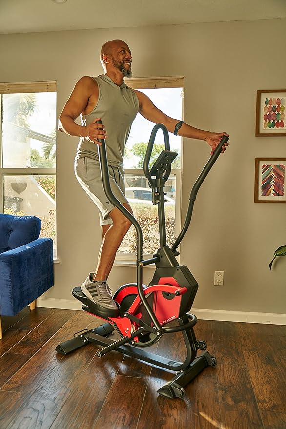 FITNATION by Echelon Flex Elliptical Trainer, red