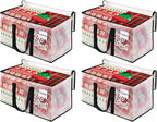 BlissTotes Moving Bags, 76L 4-Pack Storage Bags, Moving Box Heavy Duty Extra Large, Moving Totes with Zipper, Reinforced Handles Boxes for Packaging Moving, Decorative Wreath Storage