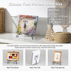 Artliving Plate Stands for Display, 5 Inch Black Iron Easel Plate Display Photo Holder Stand, Displays Picture Frames, Decorative Plates, Tablets and Art (4 pack)