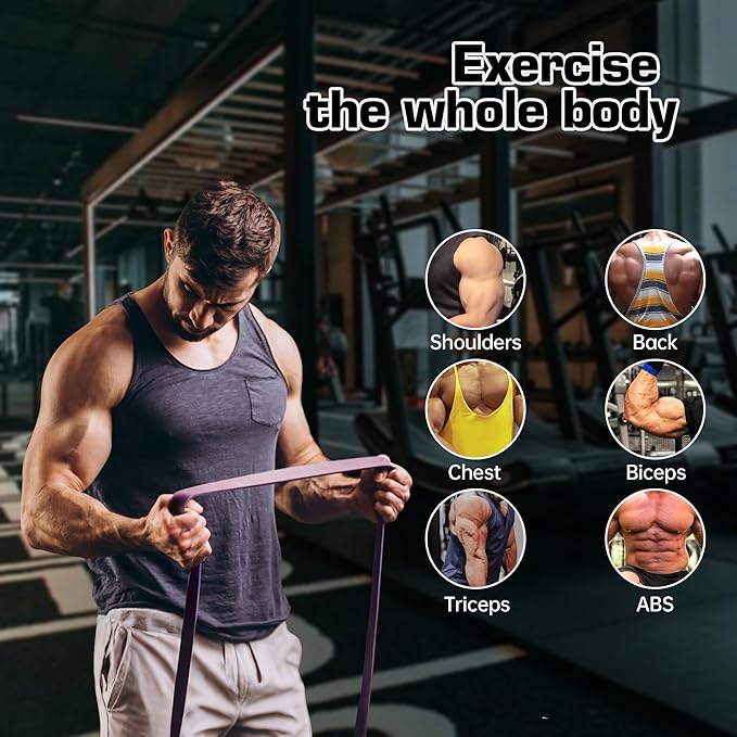 Resistance Bands, Pull Up Assistance for Men/Women, Exercise Bands, Workout Bands for Body Stretching, Physical Therapy, Muscle Training