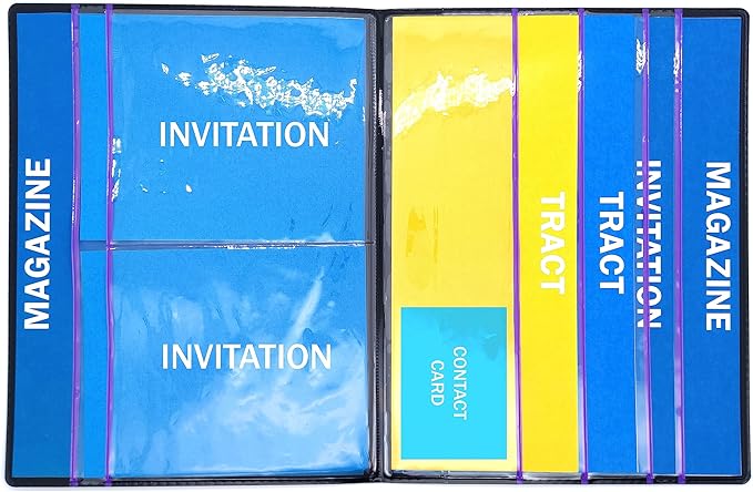 Ministry Organizer - Field Service Organizer - JW Magazine Holder - Field Service Portfolio - Pioneer (Purple)