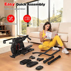 Elliptical Machine, Elliptical Exercise Machine for Home with Hyper-Quiet Magnetic Driving System, Elliptical Trainer with 15.5IN Stride, 14 Resistance Levels, 300LBS Loading Capacity