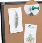 Extra Large Cork Bulletin Board 48" X 48", Foldable Notice Pin Board for Wall, Black Aluminum Framed 4'x4' Corkboard, Wall Mounted Noticeboard with 36 Push Pins for School, Home & Office