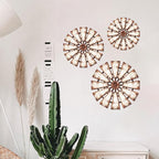 CAKIROTS 3Pcs Windmill Farmhouse Wall Decor Rustic Wood Hanging Art Decorations Rustic Living Room Sculpture Art for Bedroom Nursery Dorm Home Office