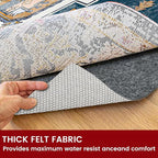 Waterproof Rug Pad, 9x12 ft Area Rug Non-Slip Carpet Pad, Non-Slip Rug Pads for All Floors and Finishes, Felt Pad for Hardwood Floors, Keeps Carpets in Place Soft and Safe
