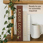 Aesthetic Decorative Books, Set of 3 Linen Fake Book, Faux Book Boxes for Coffee Table, Photo Organization, and Keepsake Storage