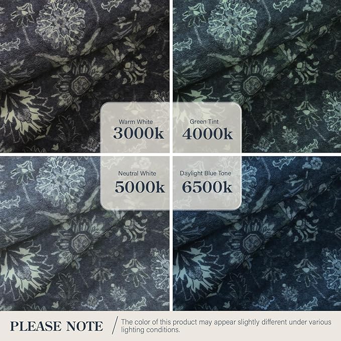 Lahome Navy Blue Boho Area Rugs 5x7,Washable Rugs for Bedroom,Dark Academia Vintage Carpet for Office,Rubber Backed Living Room Carpets for Dorm Dining Room Apartment
