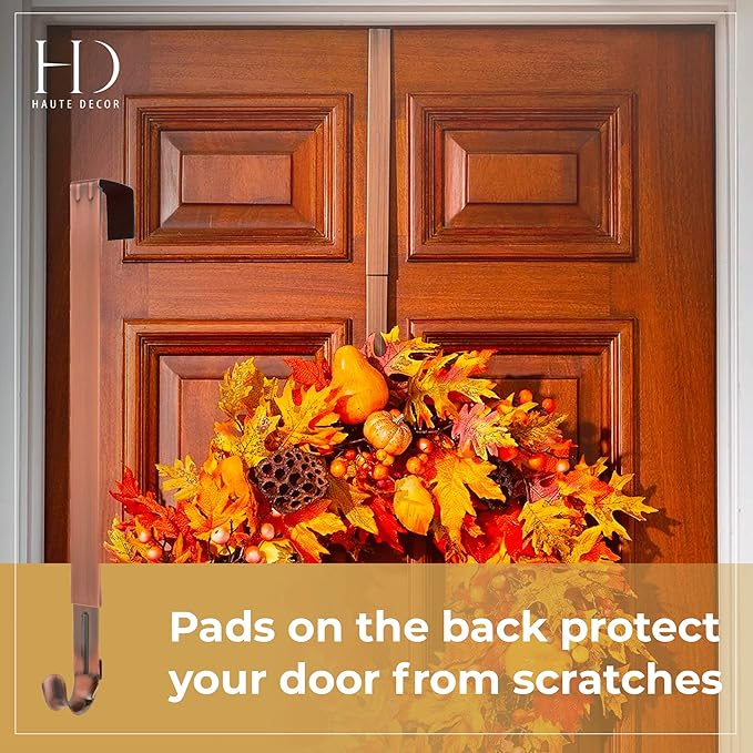 Haute Decor Adjustable Length Wreath Hanger - 20 Lb. Capacity