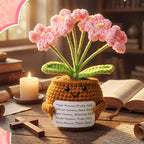 Wavwavw Christian Gift for Women Positive Handmade Crochet Doll with Bible Verse Prayer Card Inspirational Scripture Religious Crochet for Christmas Sunday Group Church