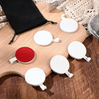 Jetec 6 Pcs Magnet Hooks Magnetic Wreath Hanger Wreath Holder for Fridge Refrigerator Metal Door Glass Door Surfaces Keys Kitchen Home Christmas Party Hanging Supplies Decoration(White,2.7 Inch)