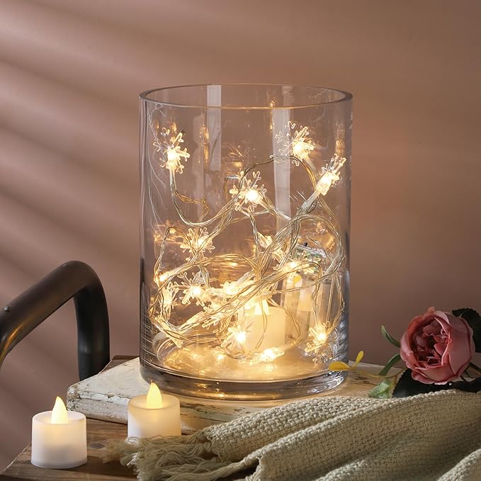 6" Wide 8" High Large Hand Blown Sturdy Clear Cylinder Glass Vase, Centerpiece Flower Vase for Rose, Tulip, Boquets, Hurricane Candle Holder (1, 6"x8")