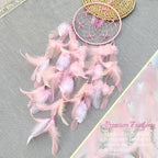 Handmade Feather Dream Catchers, Dream Catchers for Girls with Butterfly, Art Room Decoration for Kids Bedroom, Home Decoration Wedding Party Blessing Gift (Purple)