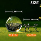 IFOLAINA 3D Solar System Crystal Ball 60mm Laser Engraved Glass Sphere Home Decor with Stand Solar System Planet Model Decor Space Universe Gifts for Astronomy Lovers