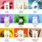 MYARO 12 Pack Peppermint Scented Sachets for Drawer, Closet Odor Eliminator Air Freshener Bags, Cool Mint Fragrance for Car & Home Aroma