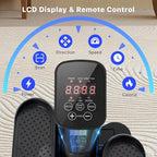 Under Desk Elliptical Machine,Electric Ellipse Leg Exerciser as See on TV with Remote Control,12 Level Speeds Seated Pedal Exerciser for Seniors Adults, Manual & Auto Mode
