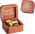 You are My Sunshine Wind Up Wooden Music Box, Vintage Musical Gifts for Birthday Christmas Valentine's Day Anniversary (Rosewood)