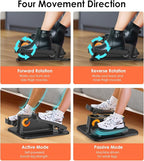 2025 New Under Desk Elliptical Machine,Portable Seated Pedal Exercise Machine for Seniors, 12 Adjustable Speed Elipse Leg Exerciser with Remote Control,Quiet Foot Exercise Machine for Home Office