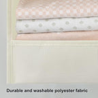 GRANNY SAYS 3-Shelf Hanging Organizer, Foldable Hanging Closet Storage, Closet Shelves Organizer for Camper, Beige, 29 ½" H X 12" W X 12" D, 2-Pack